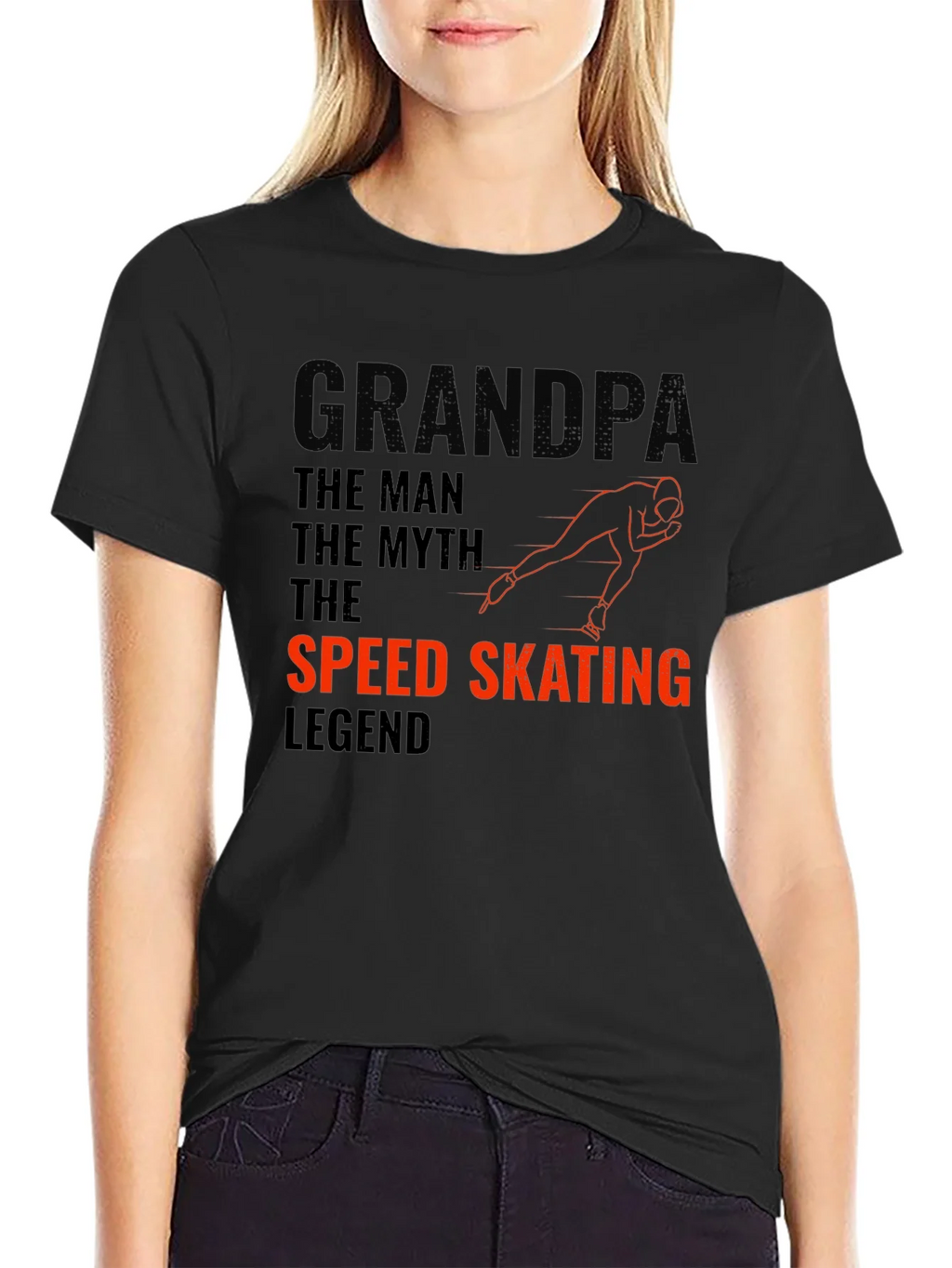 Grandpa Speed Skating Legend T-Shirt product image 5