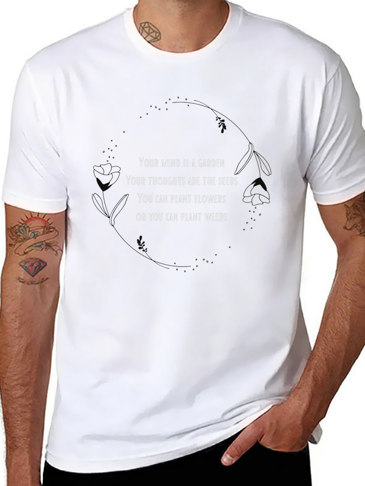 Mind Garden Tee - Plant Flowers Not Weeds product image 10