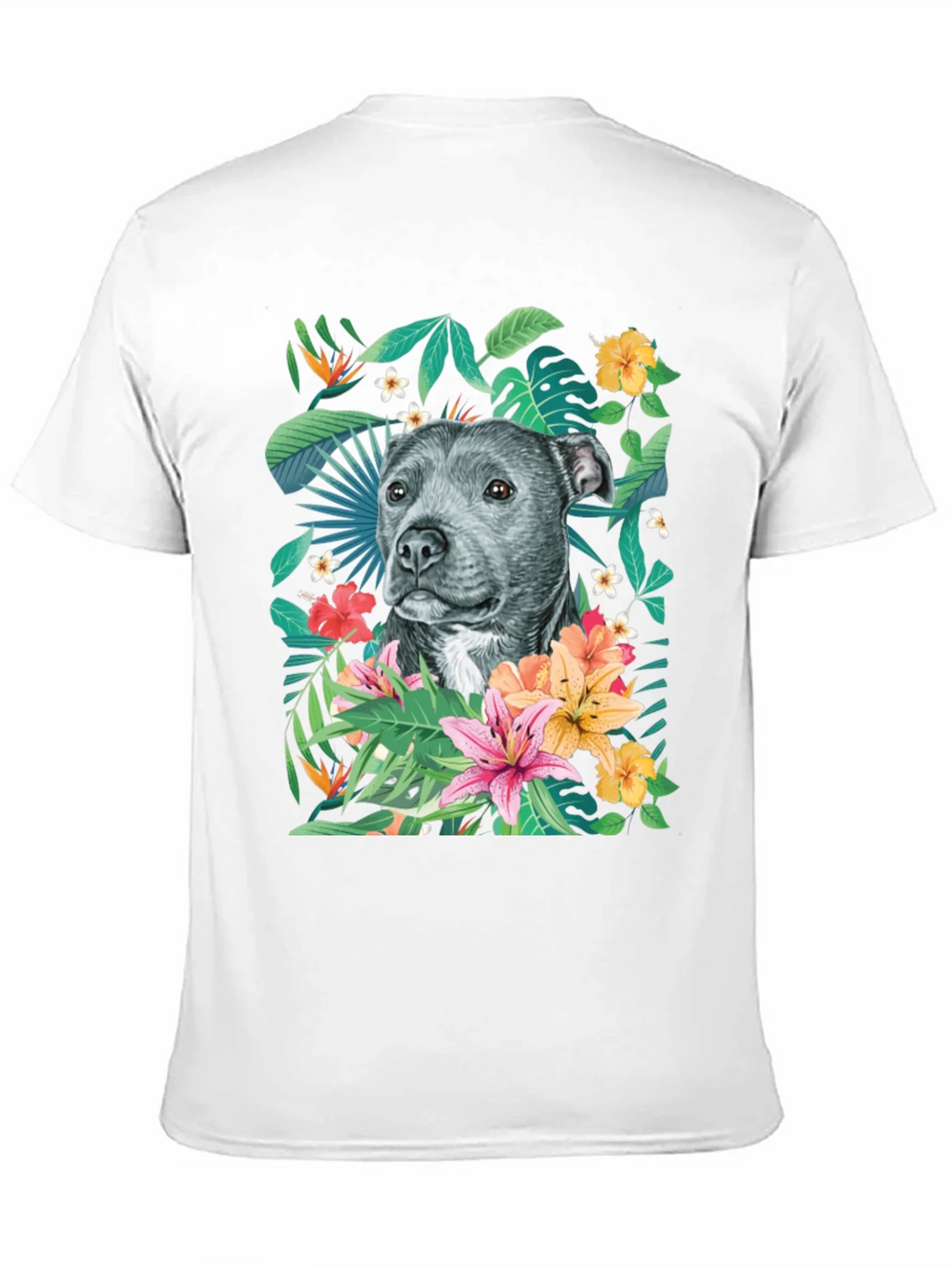 Tropical Pitbull Graphic Tee product image 2