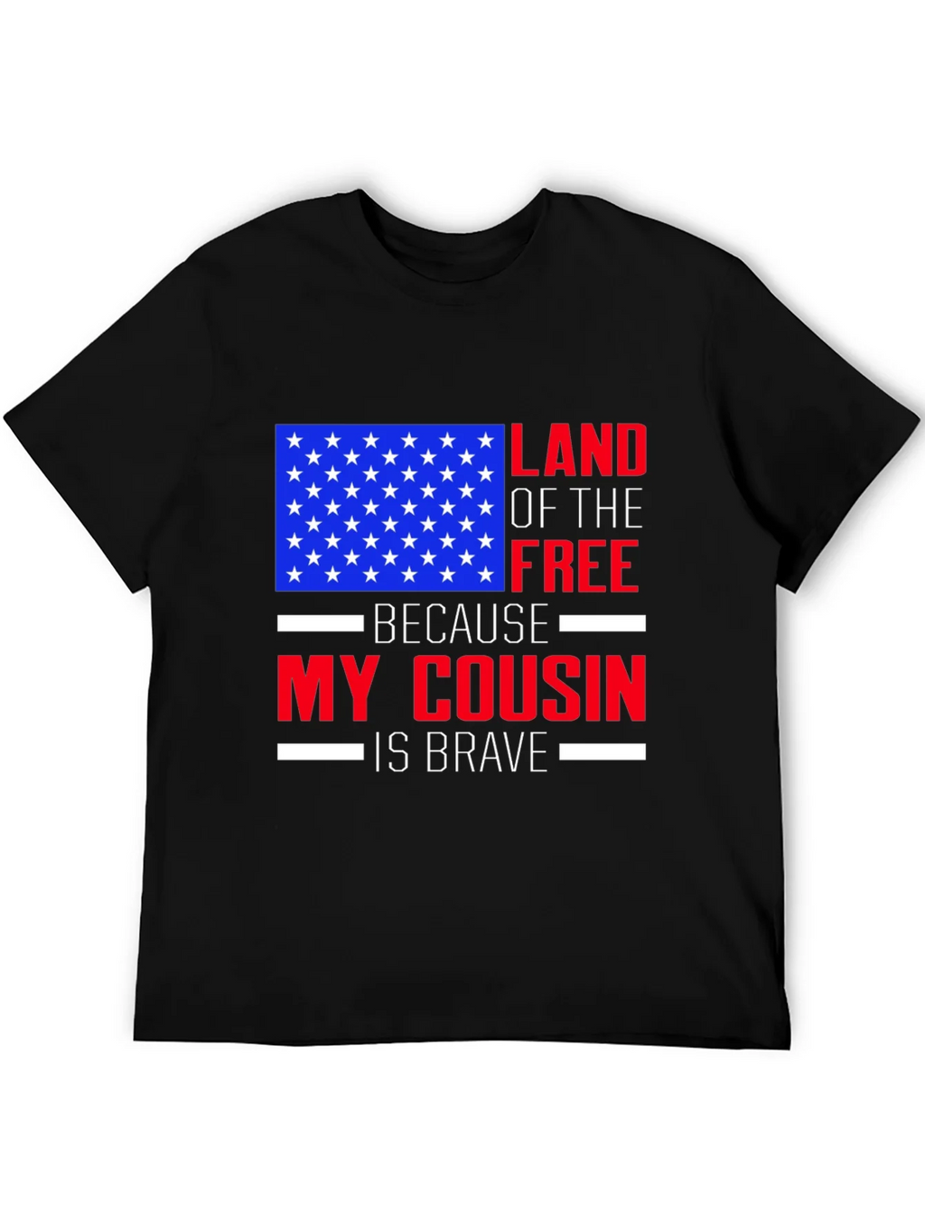 Land of the Free Cousin T-Shirt - Patriotic Pride product image 8