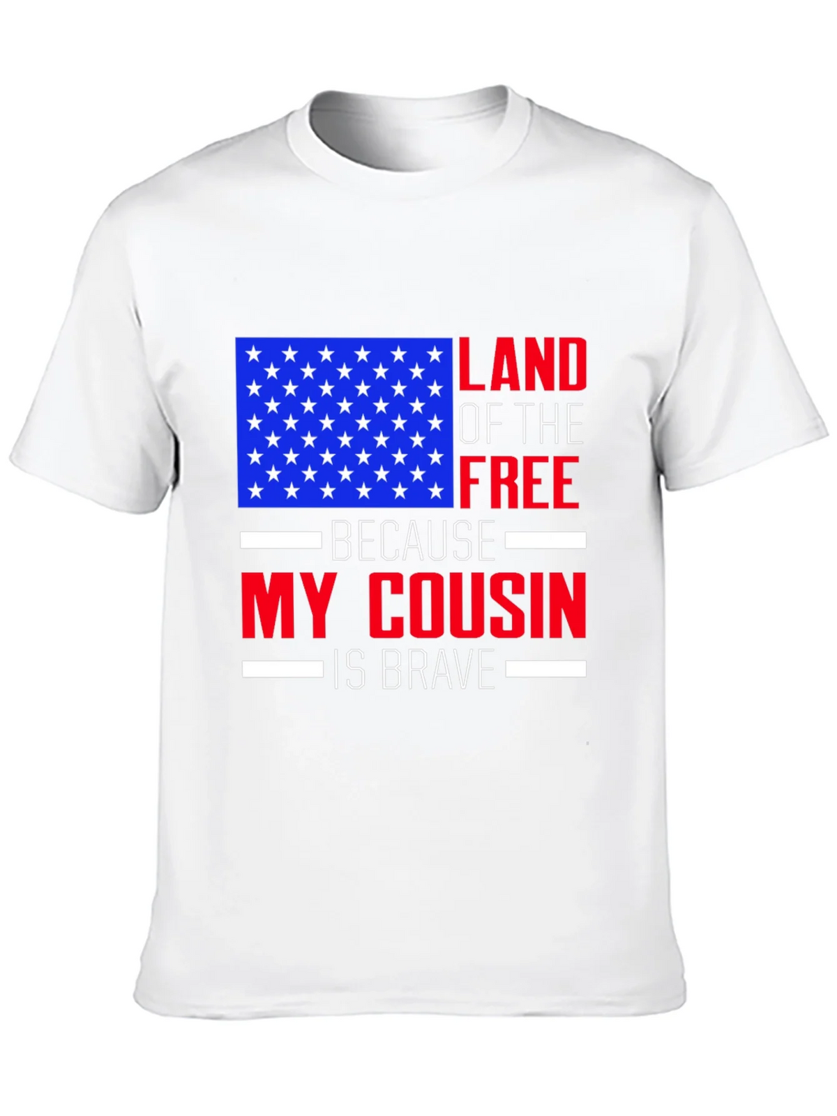 Land of the Free Cousin T-Shirt - Patriotic Pride product image 12