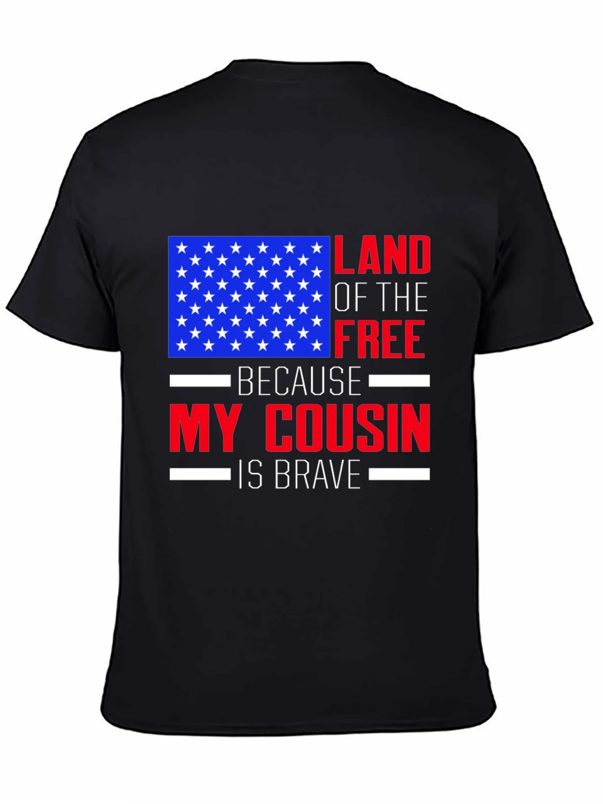 Land of the Free Cousin T-Shirt - Patriotic Pride product image 7