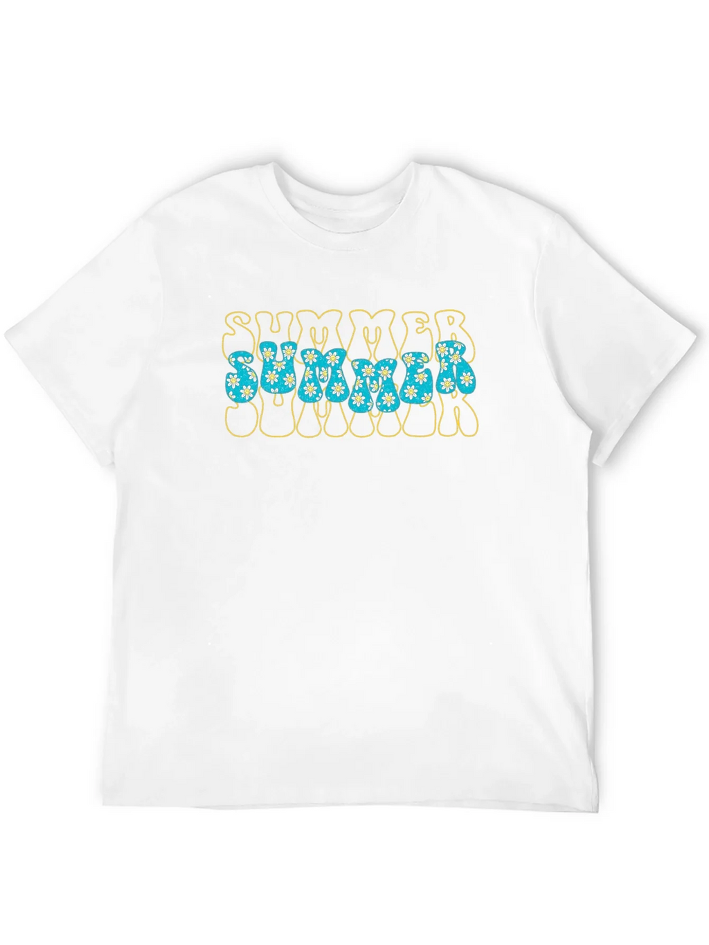 Retro Summer Floral Graphic T-Shirt product image 3
