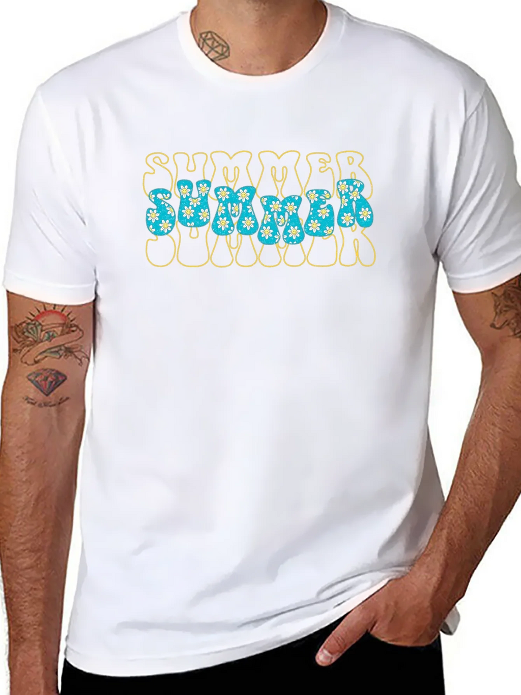 Retro Summer Floral Graphic T-Shirt product image 10