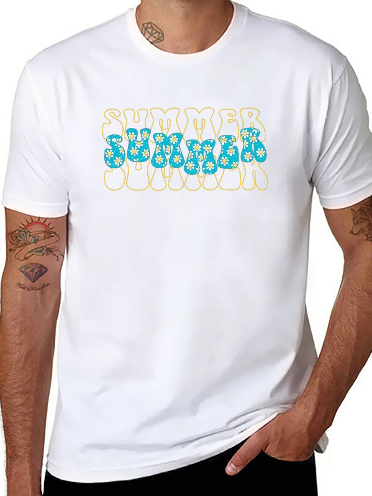 Retro Summer Floral Graphic T-Shirt product image 10