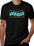 Retro Summer Floral Graphic T-Shirt product image 1