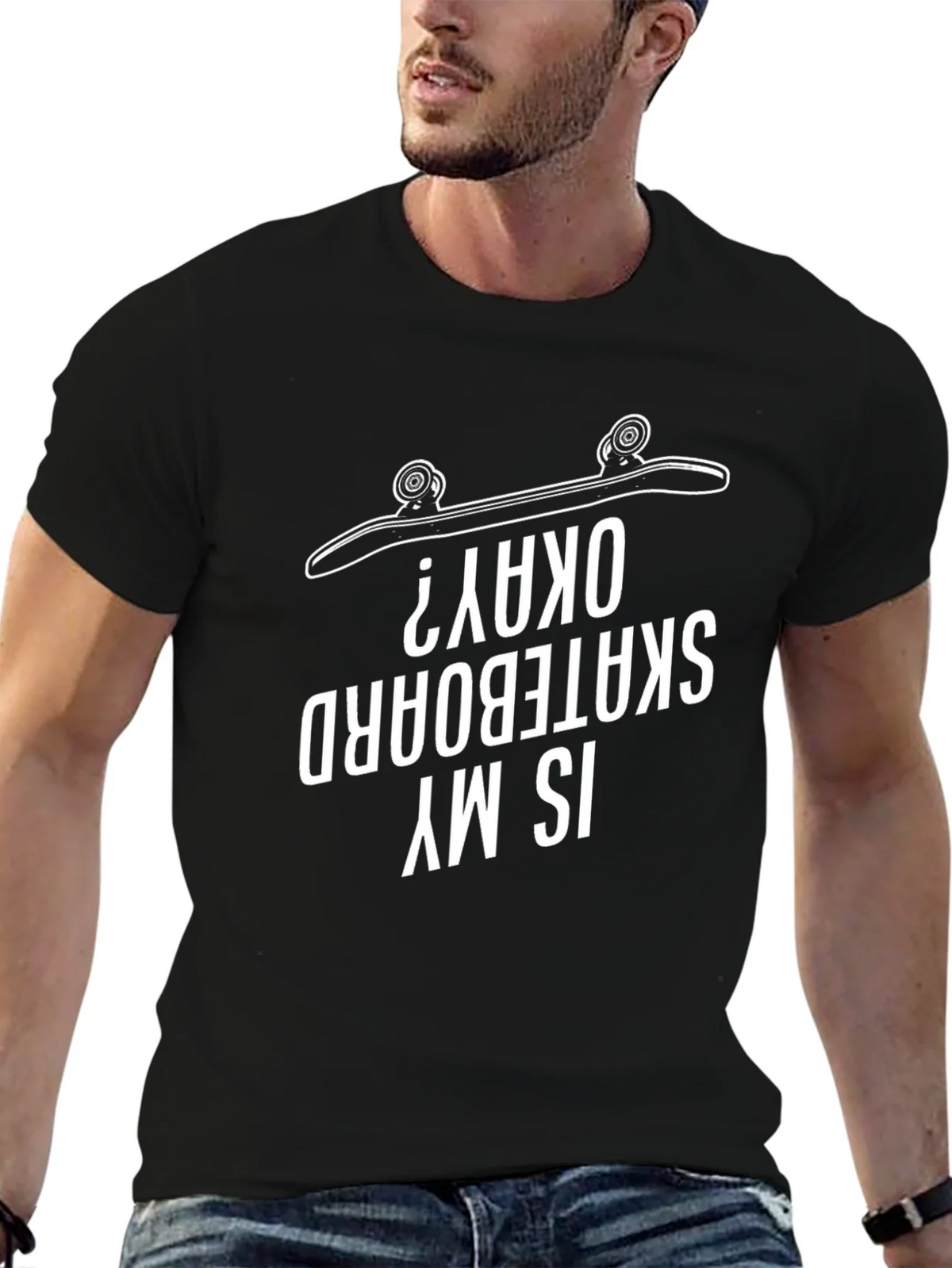 Is My Skateboard Okay? Graphic Tee product image 9