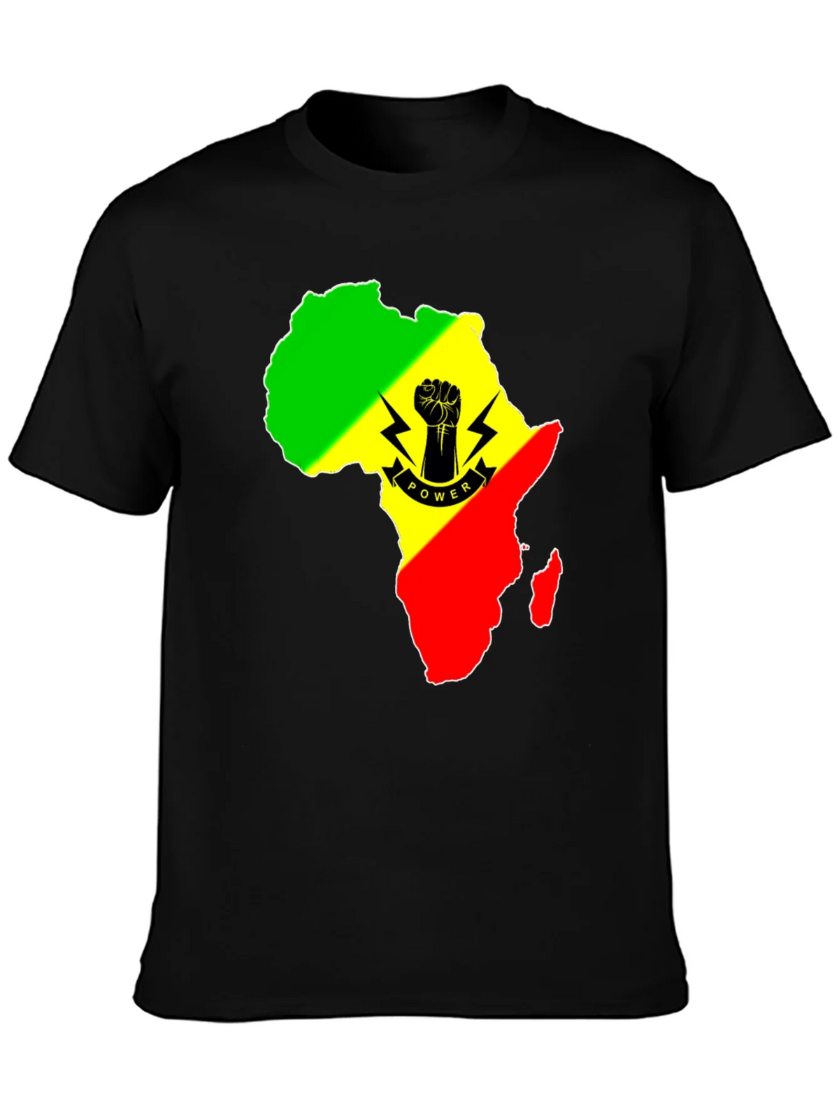 Africa Power Fist Graphic T-Shirt product image 1
