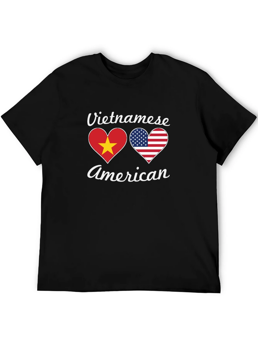 Vietnamese American Flag Heart T-Shirt product image 8