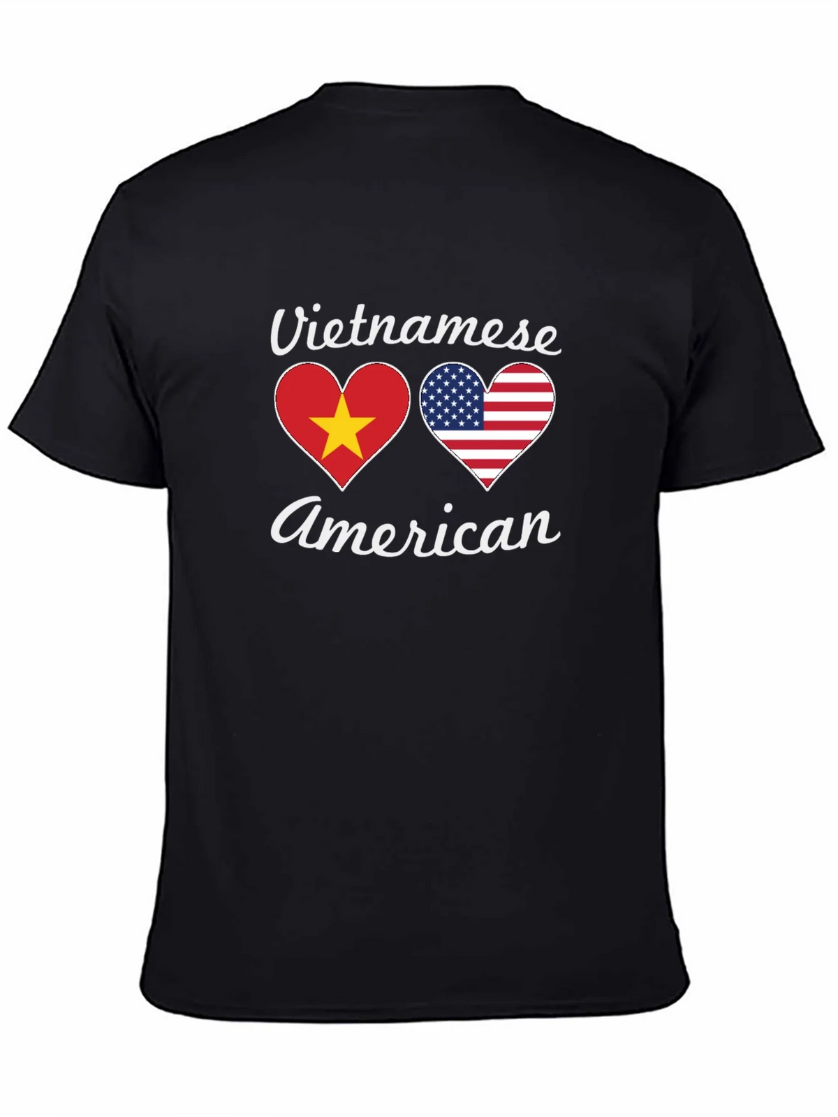 Vietnamese American Flag Heart T-Shirt product image 7