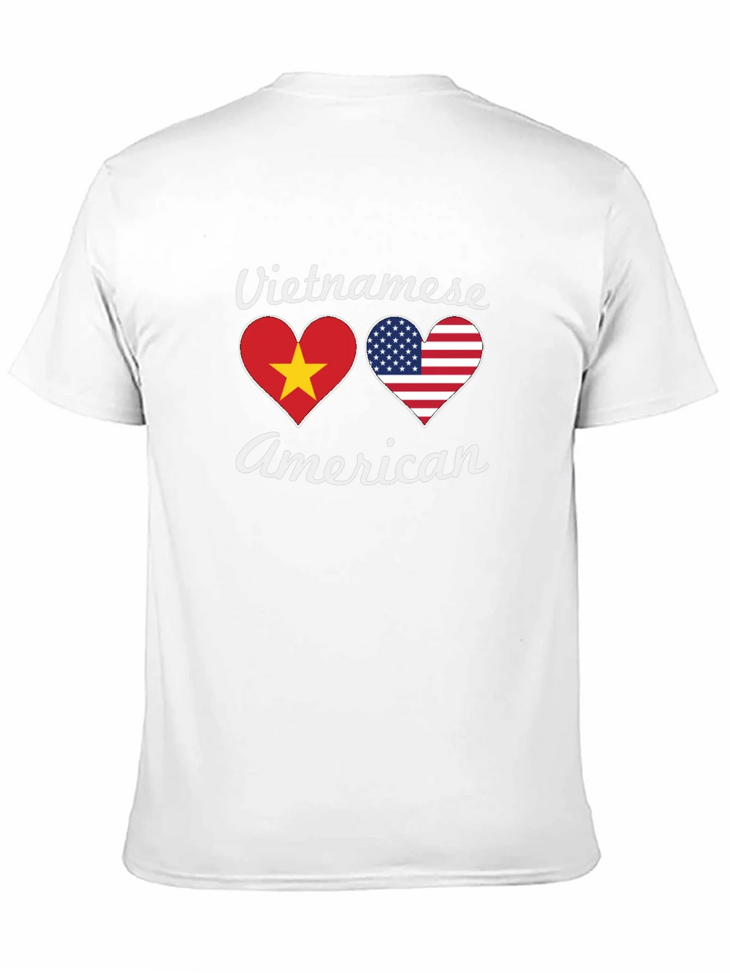 Vietnamese American Flag Heart T-Shirt product image 2
