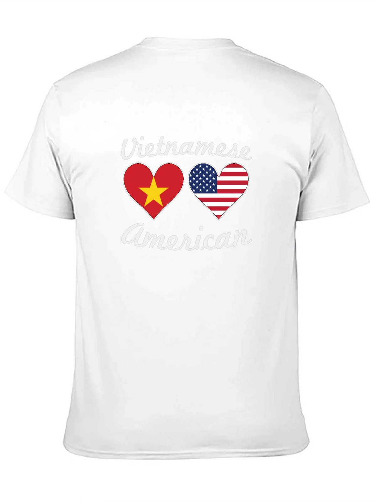 Vietnamese American Flag Heart T-Shirt product image 2