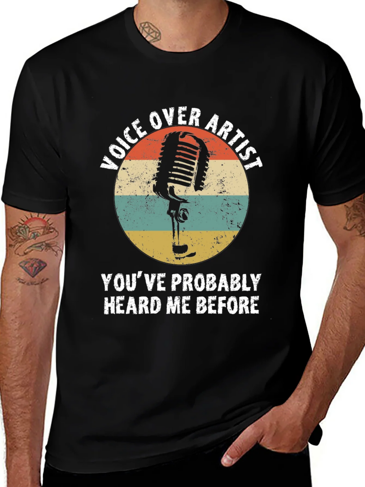 Voice Over Artist Retro T-Shirt product image 1