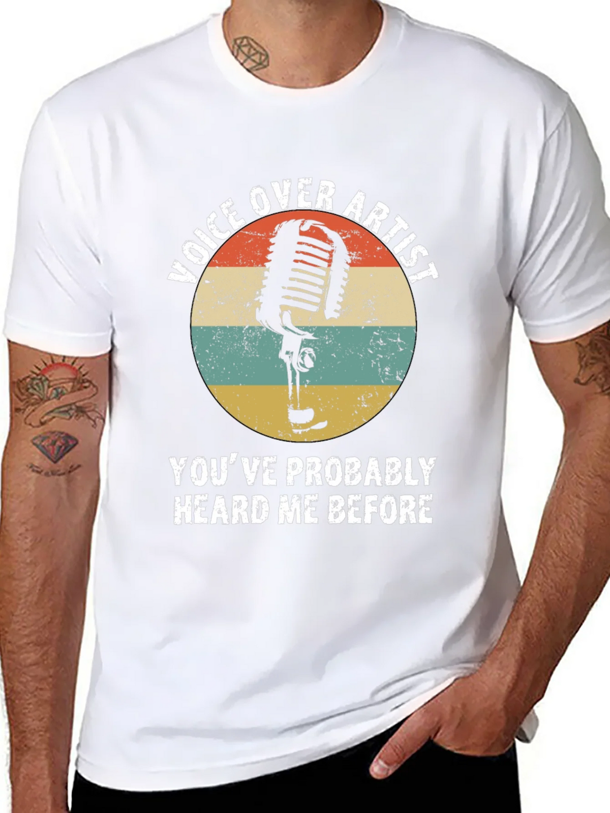 Voice Over Artist Retro T-Shirt product image 10