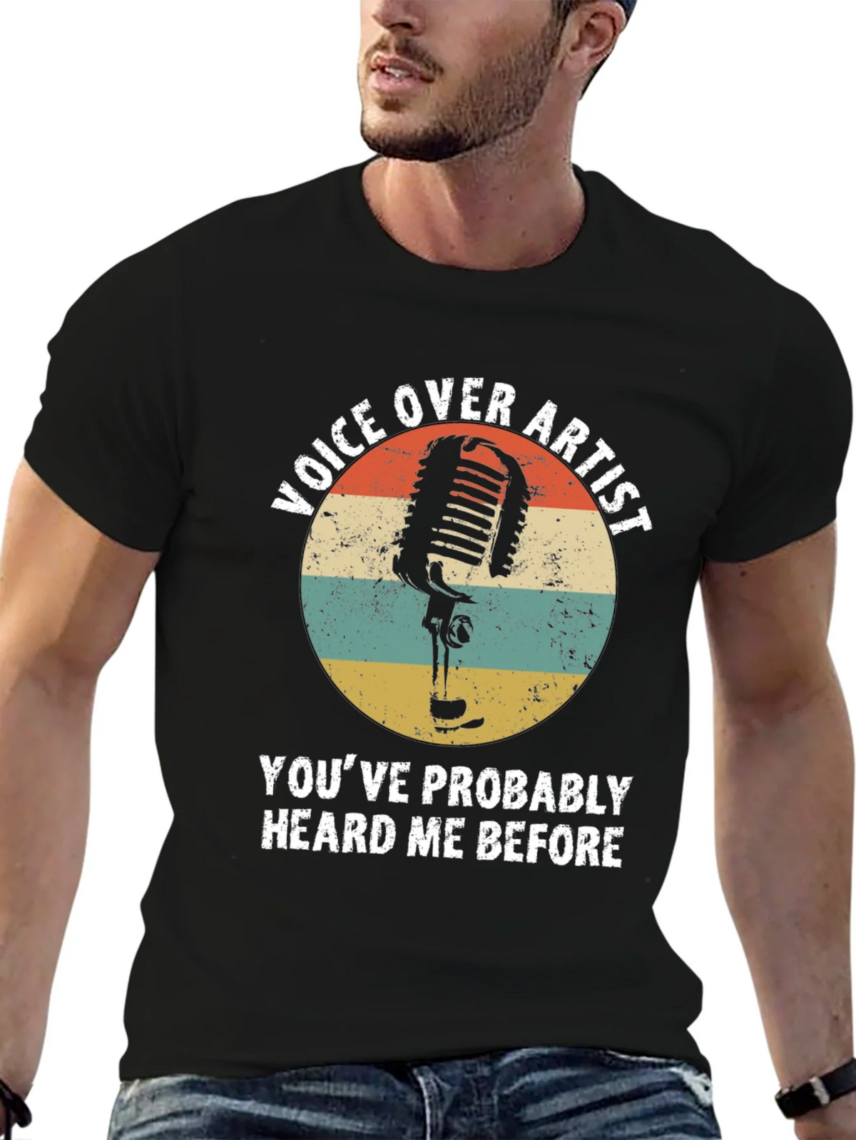 Voice Over Artist Retro T-Shirt product image 9