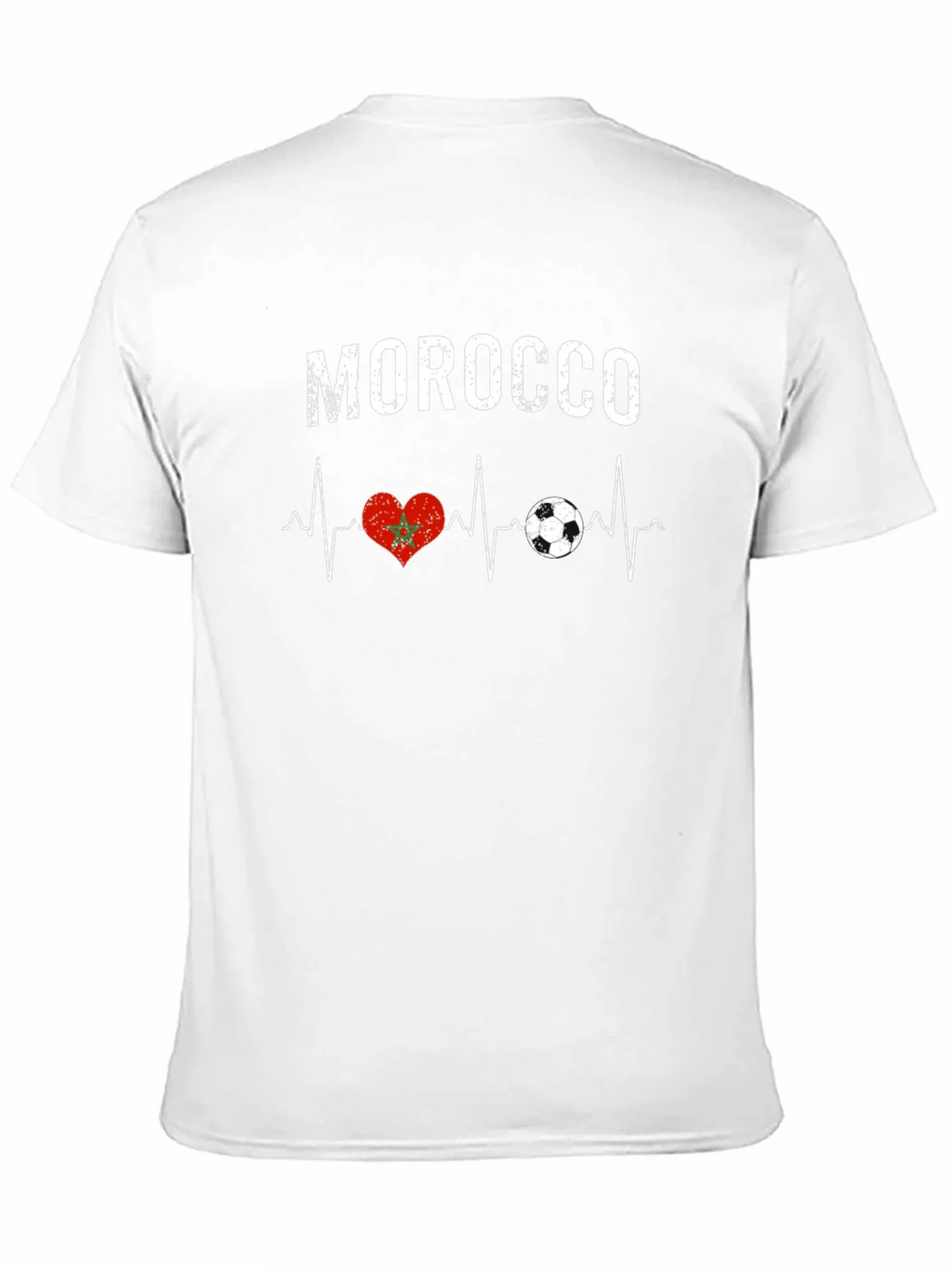 Morocco Heartbeat Soccer T-Shirt product image 2