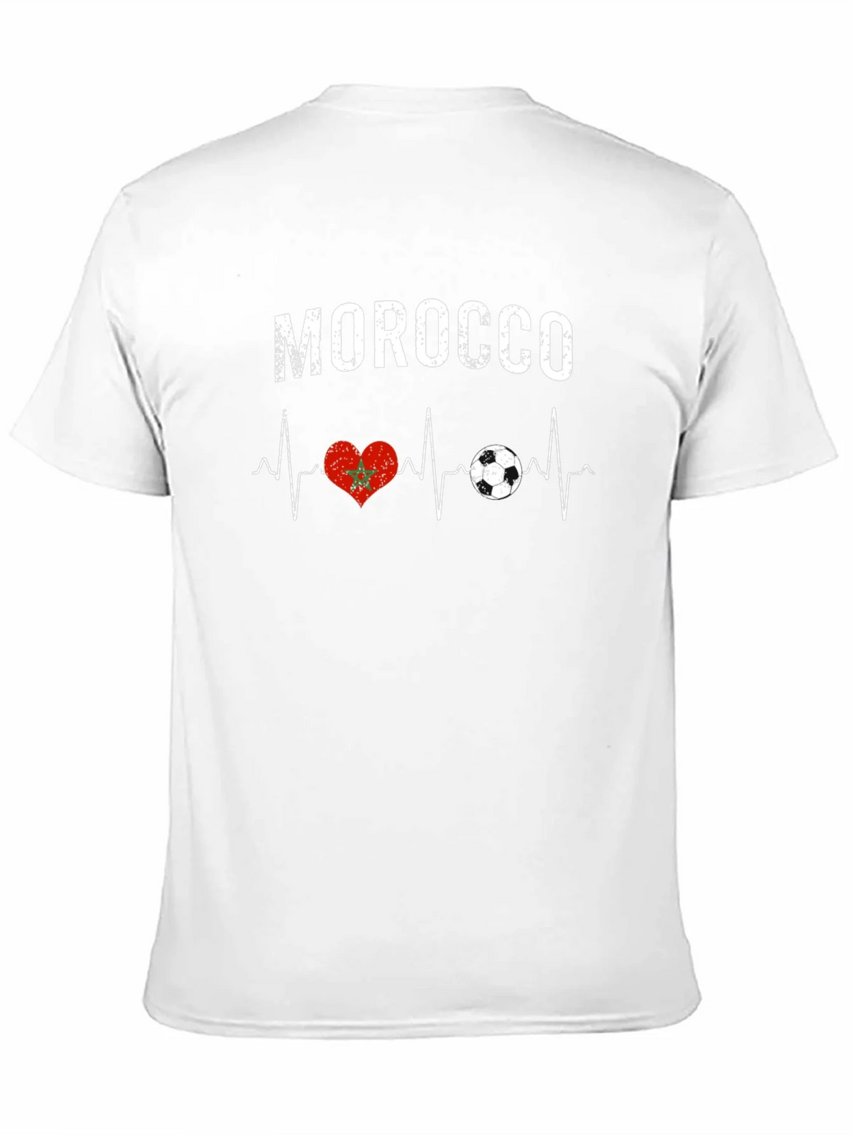 Morocco Heartbeat Soccer T-Shirt product image 2
