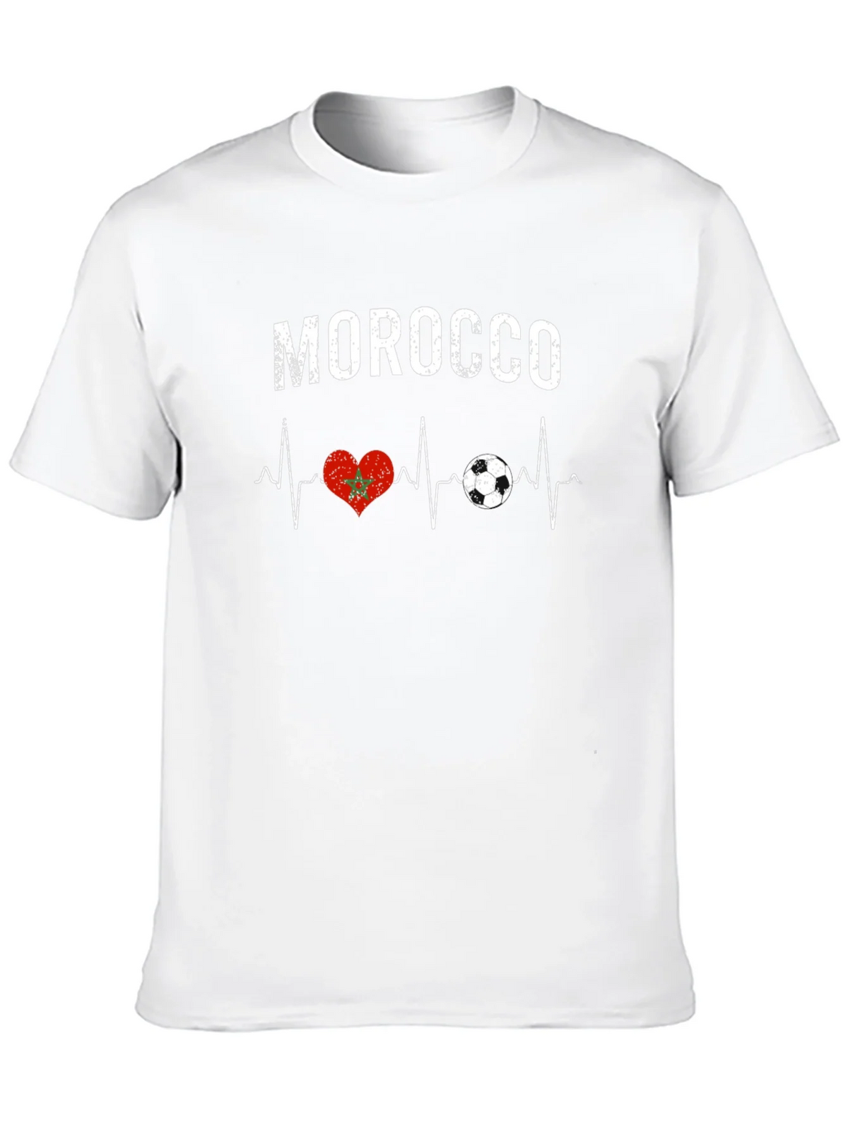 Morocco Heartbeat Soccer T-Shirt product image 6