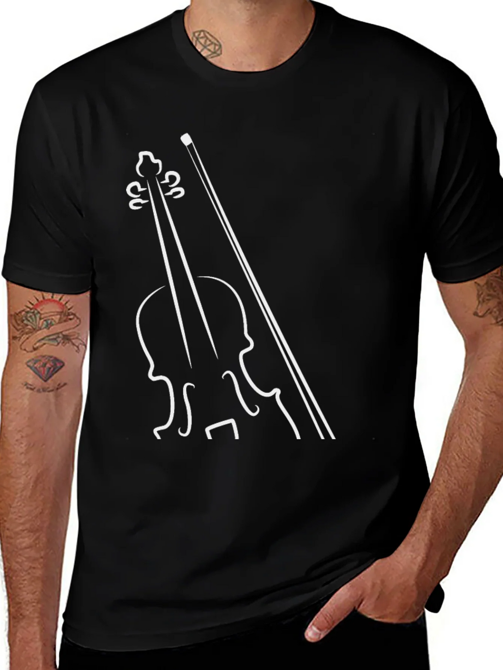 Musical T-Shirt - Violin Graphic Tee product image 1