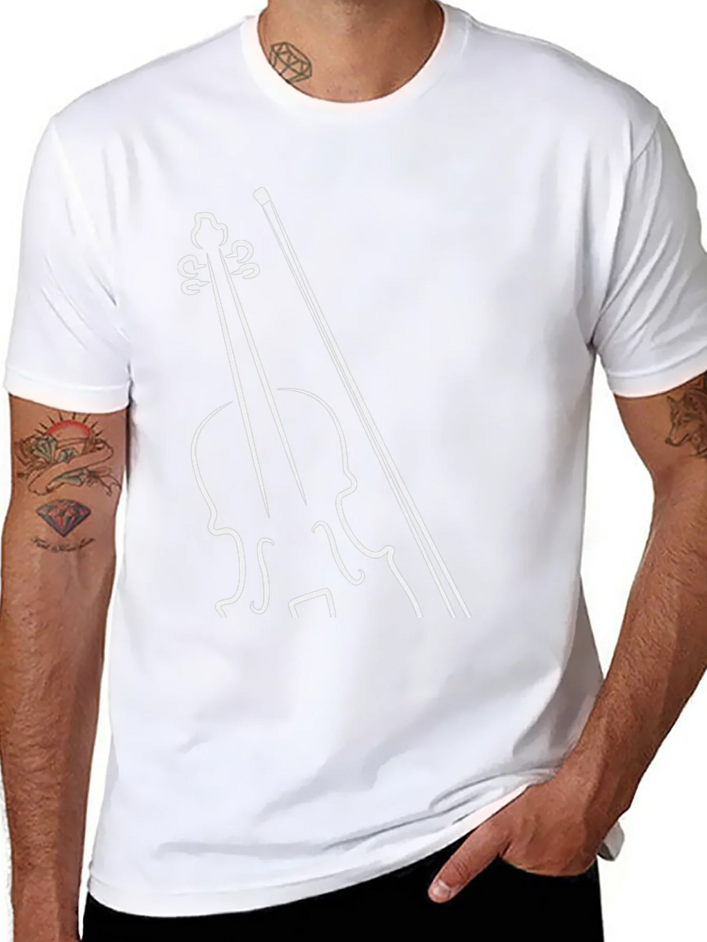 Musical T-Shirt - Violin Graphic Tee product image 10