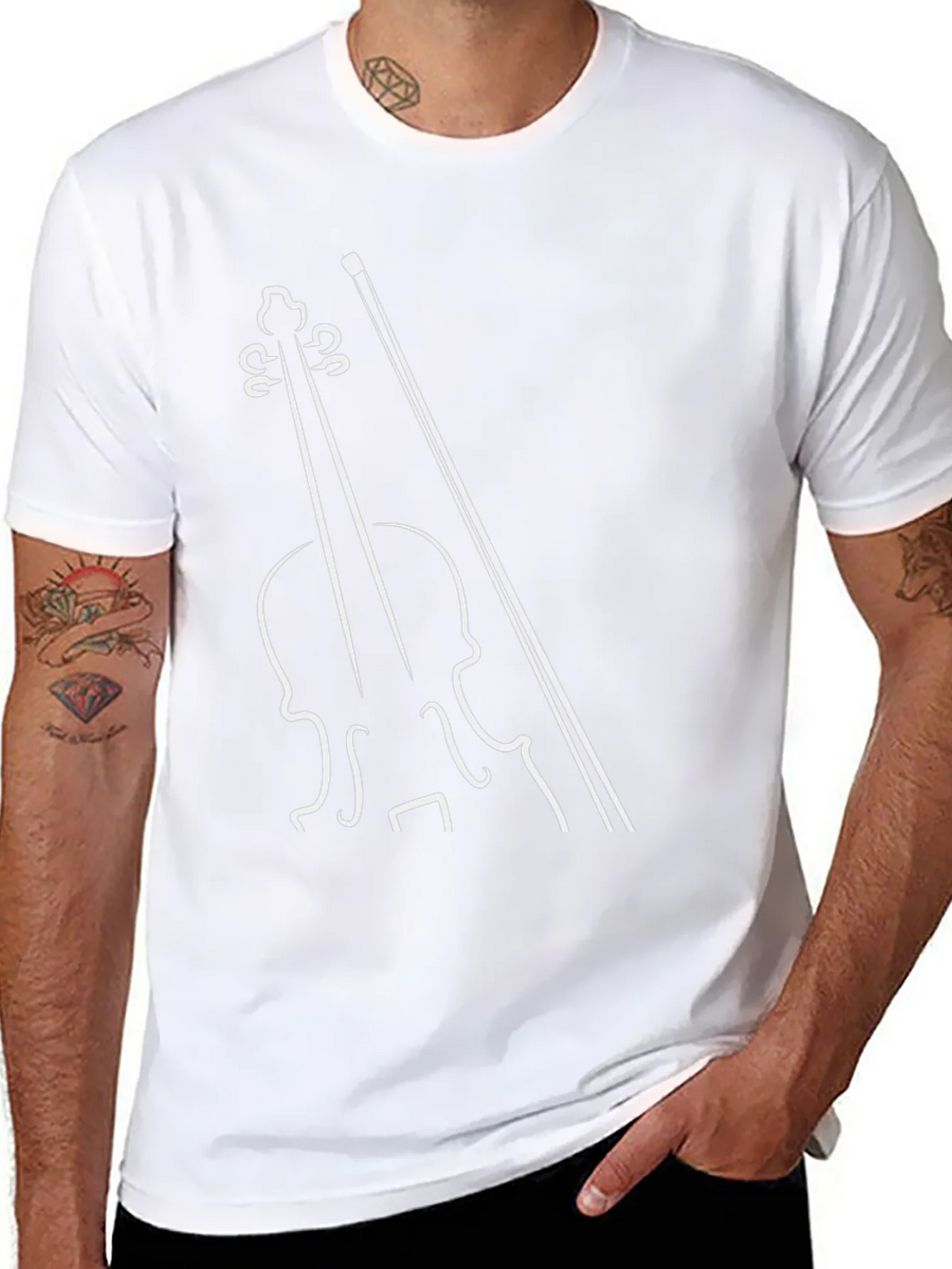 Musical T-Shirt - Violin Graphic Tee product image 10