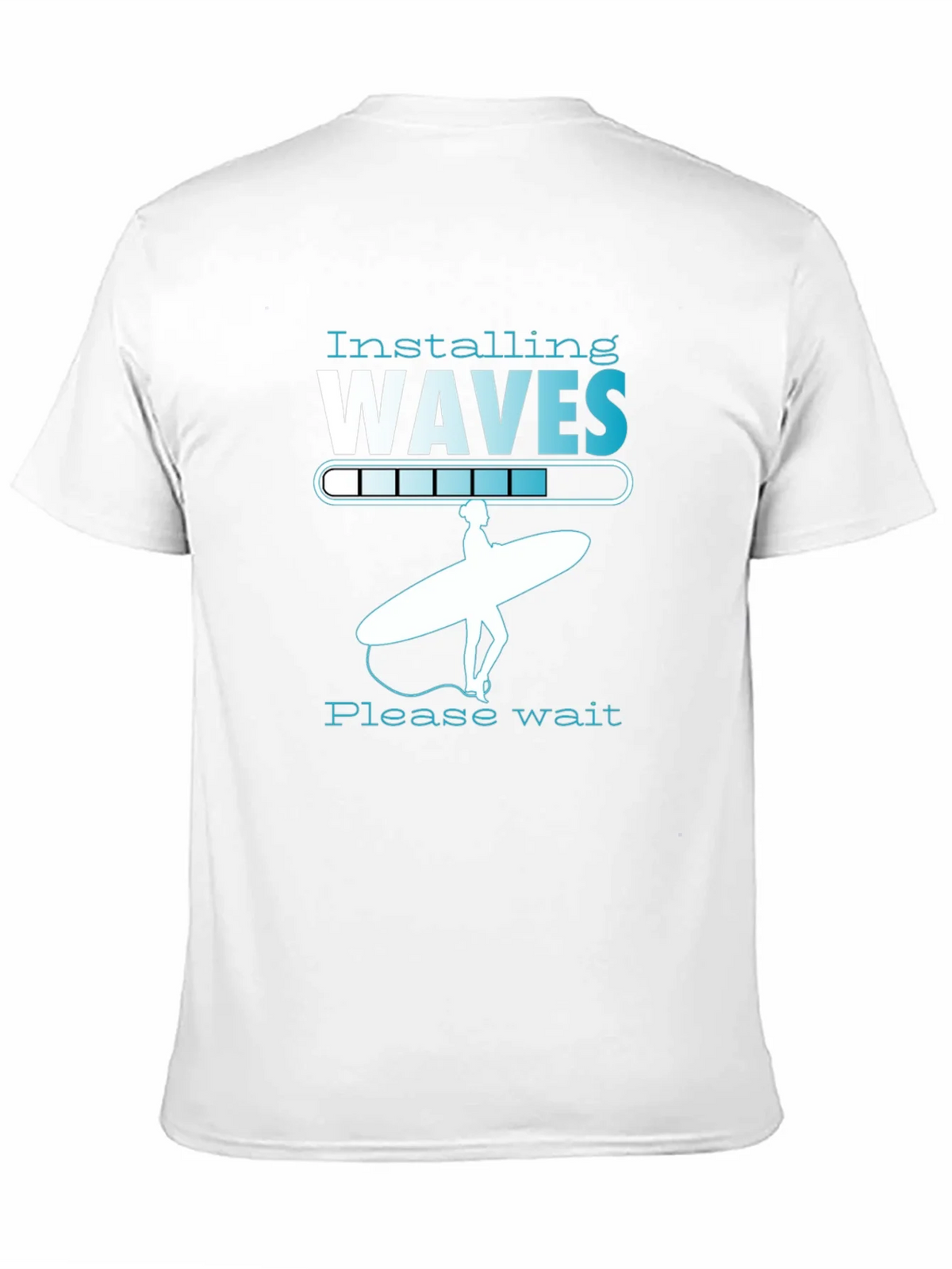Installing Waves Graphic T-Shirt - Surfer Design product image 2