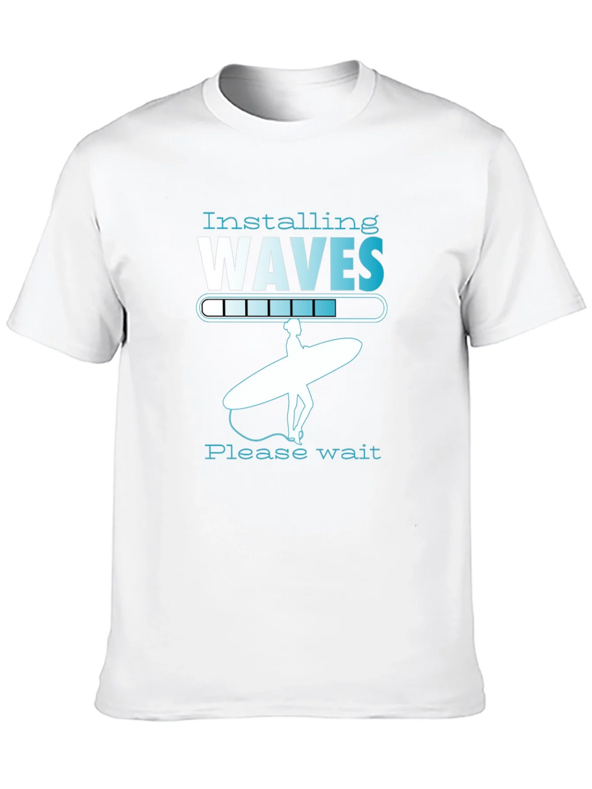 Installing Waves Graphic T-Shirt - Surfer Design product image 11