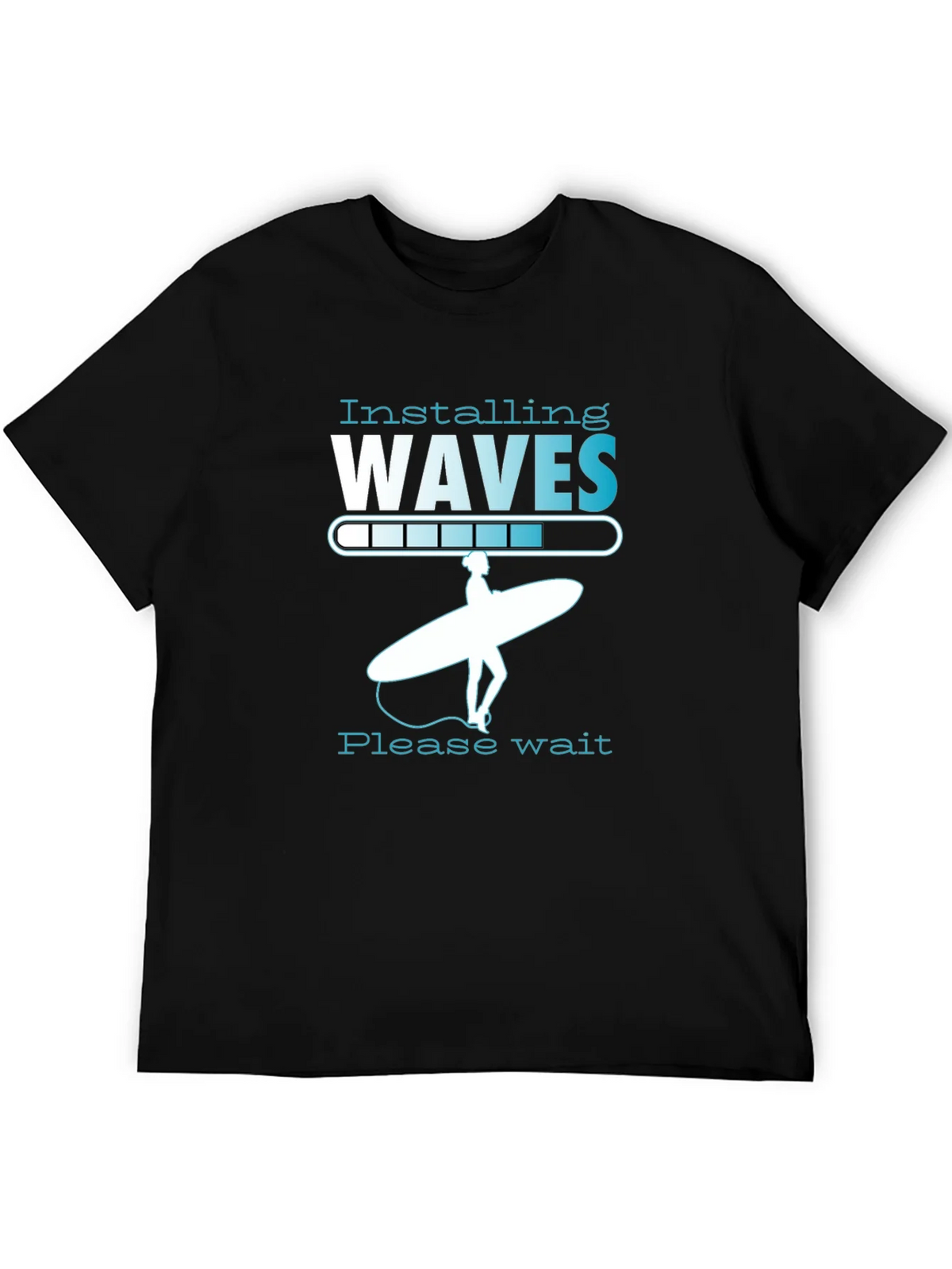 Installing Waves Graphic T-Shirt - Surfer Design product image 8