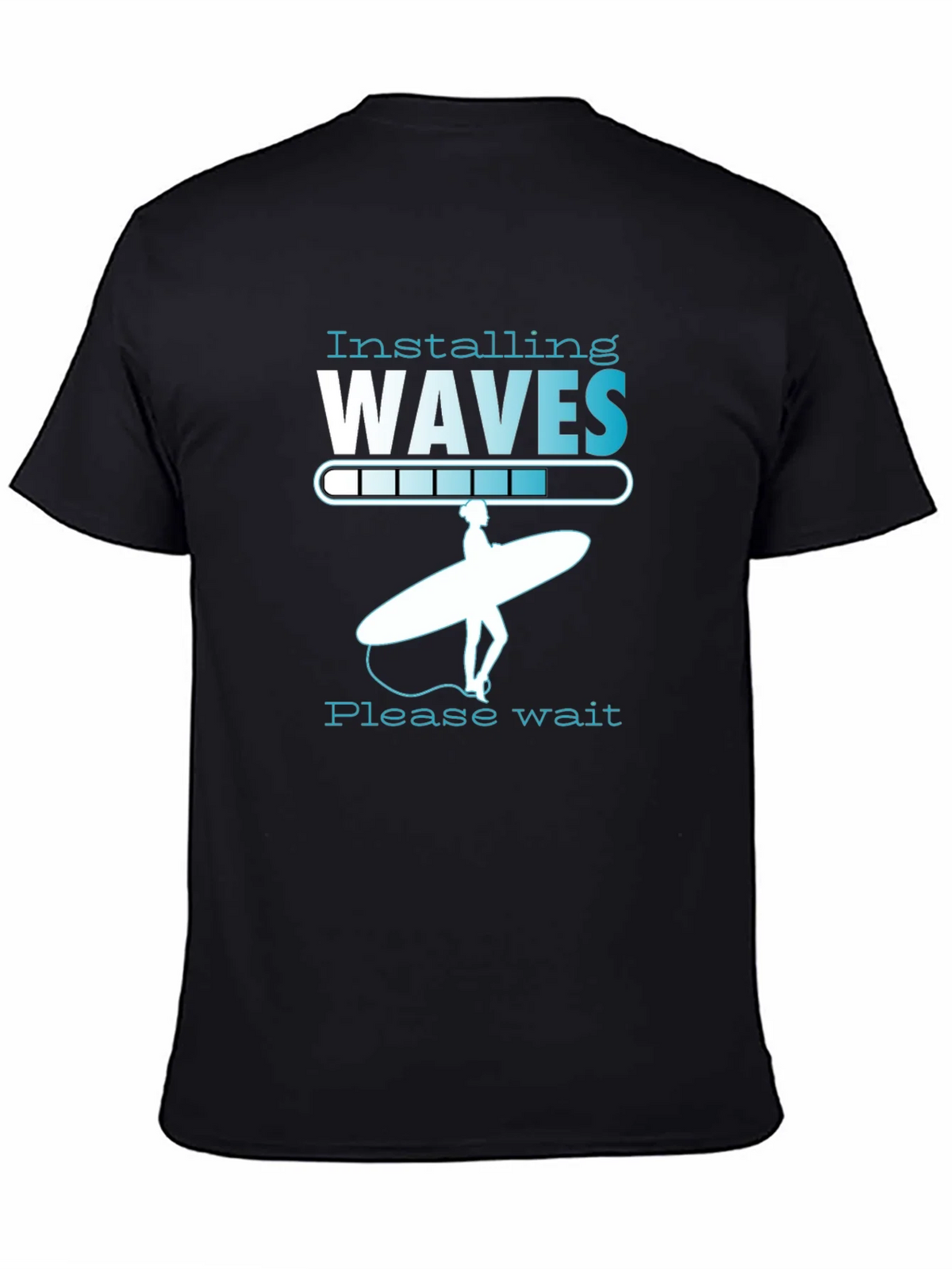 Installing Waves Graphic T-Shirt - Surfer Design product image 7
