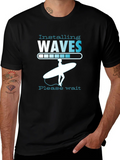 Installing Waves Graphic T-Shirt - Surfer Design product image 1