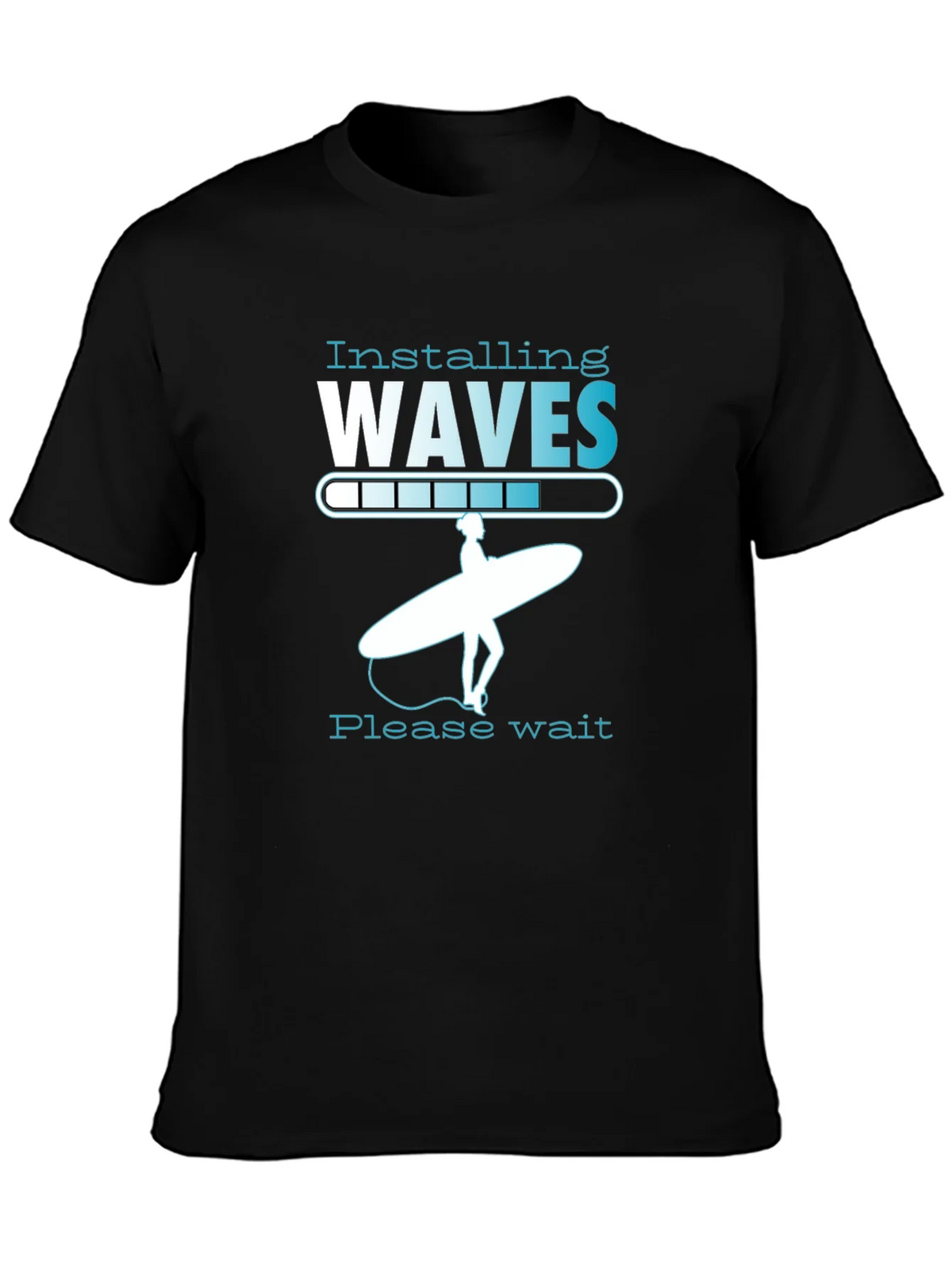 Installing Waves Graphic T-Shirt - Surfer Design product image 6
