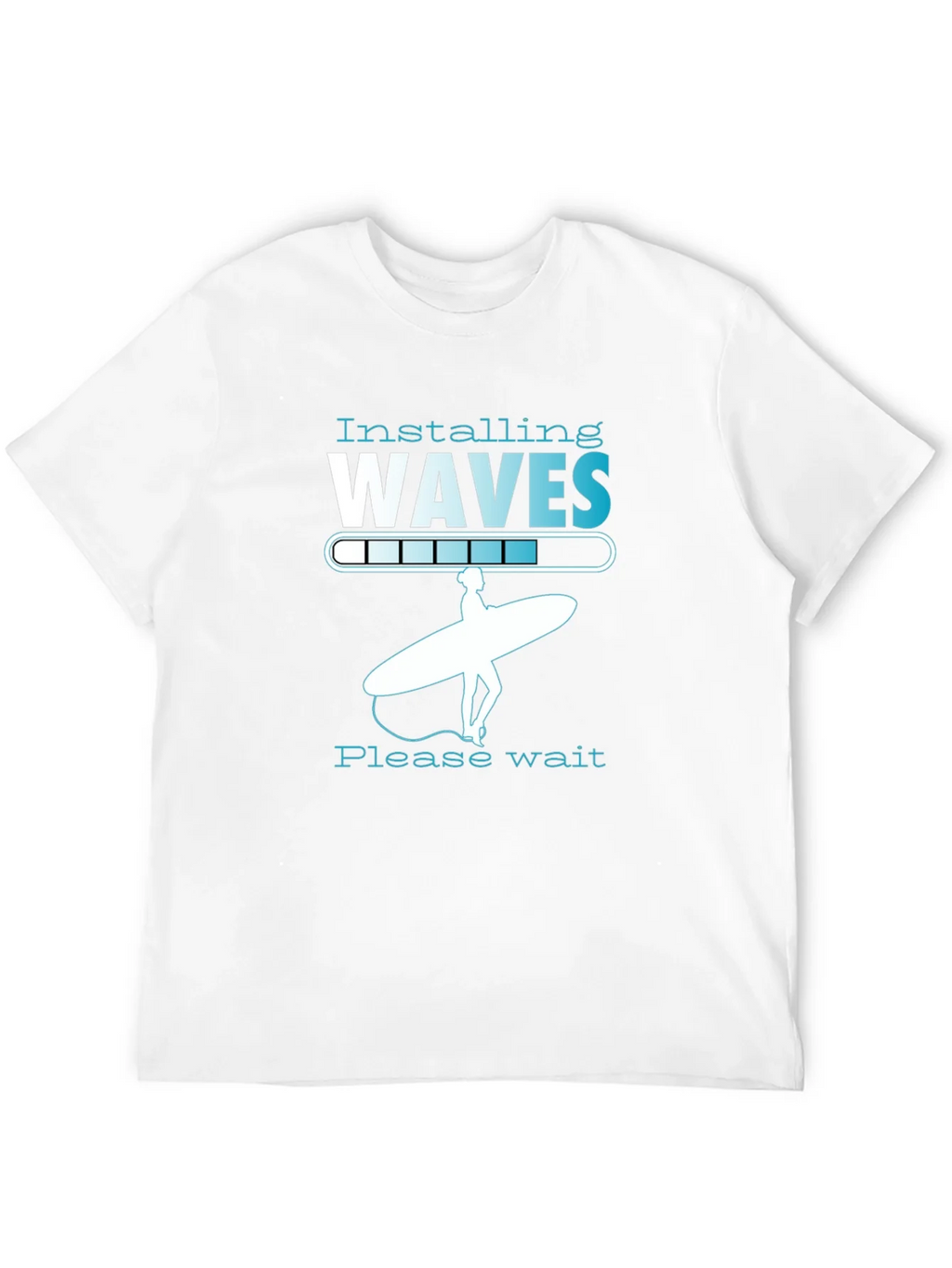 Installing Waves Graphic T-Shirt - Surfer Design product image 3