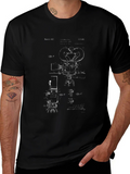 Vintage Camera Blueprint Graphic Tee product image 1