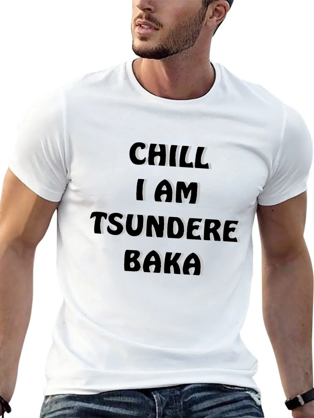 Chill I Am Tsundere Baka Graphic T-Shirt product image 4