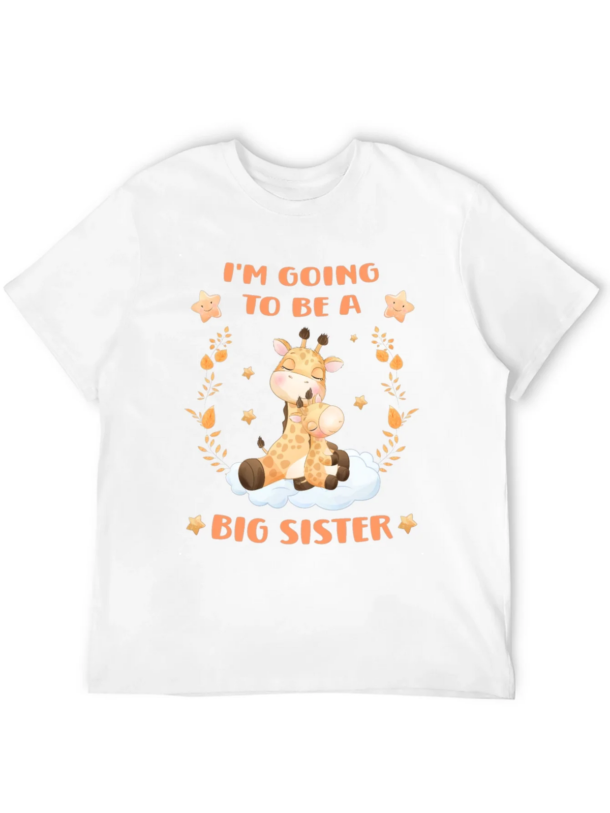 Big Sister Giraffe Graphic Tee - Baby Announcement product image 3