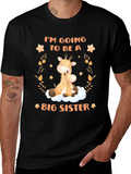 Big Sister Giraffe Graphic Tee - Baby Announcement product image 1