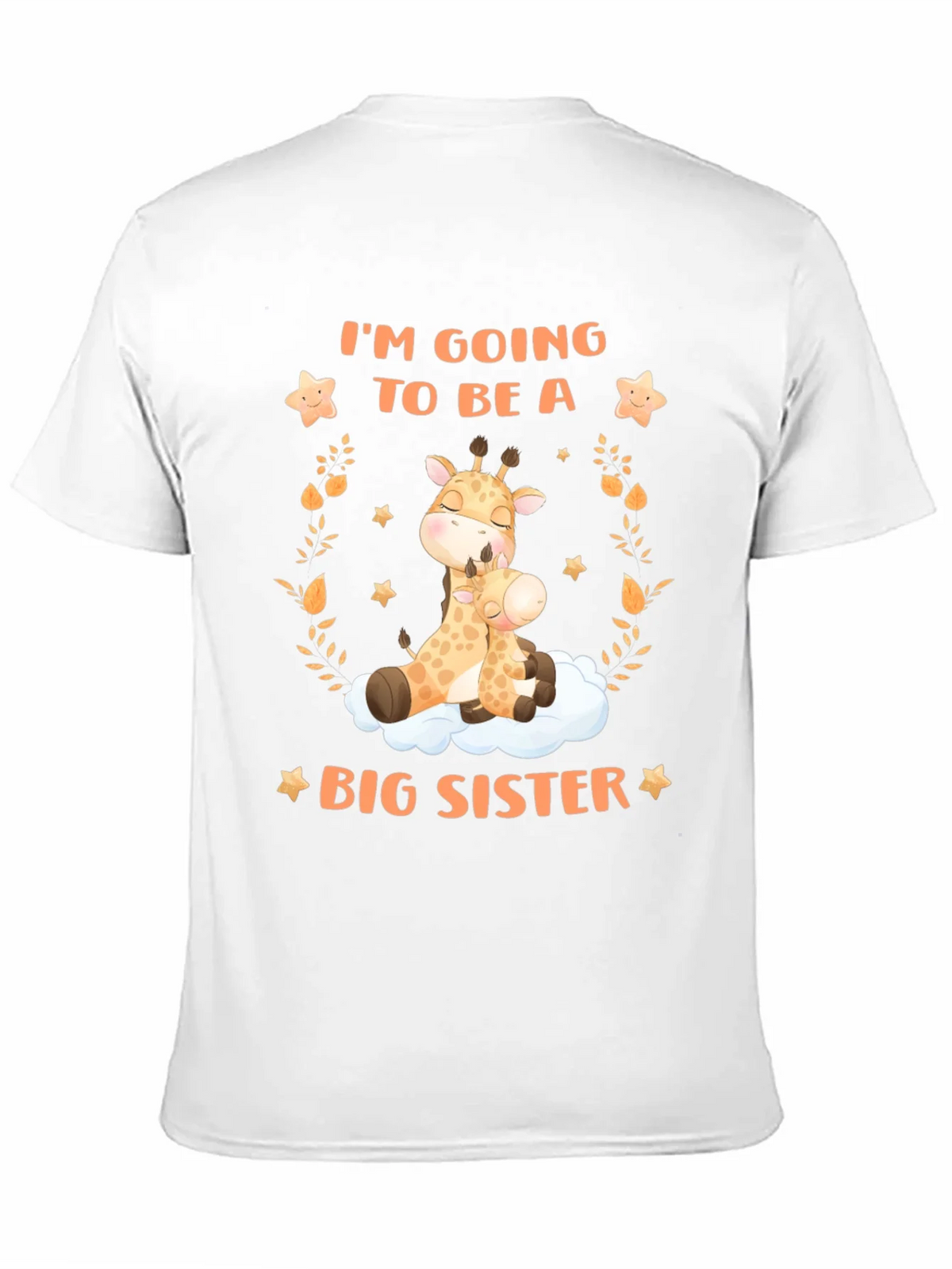 Big Sister Giraffe Graphic Tee - Baby Announcement product image 2
