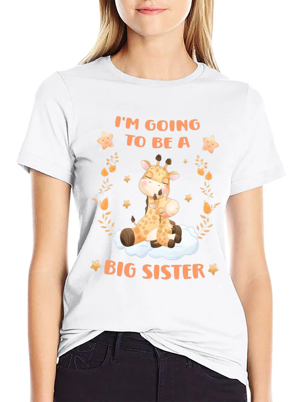 Big Sister Giraffe Graphic Tee - Baby Announcement product image 11