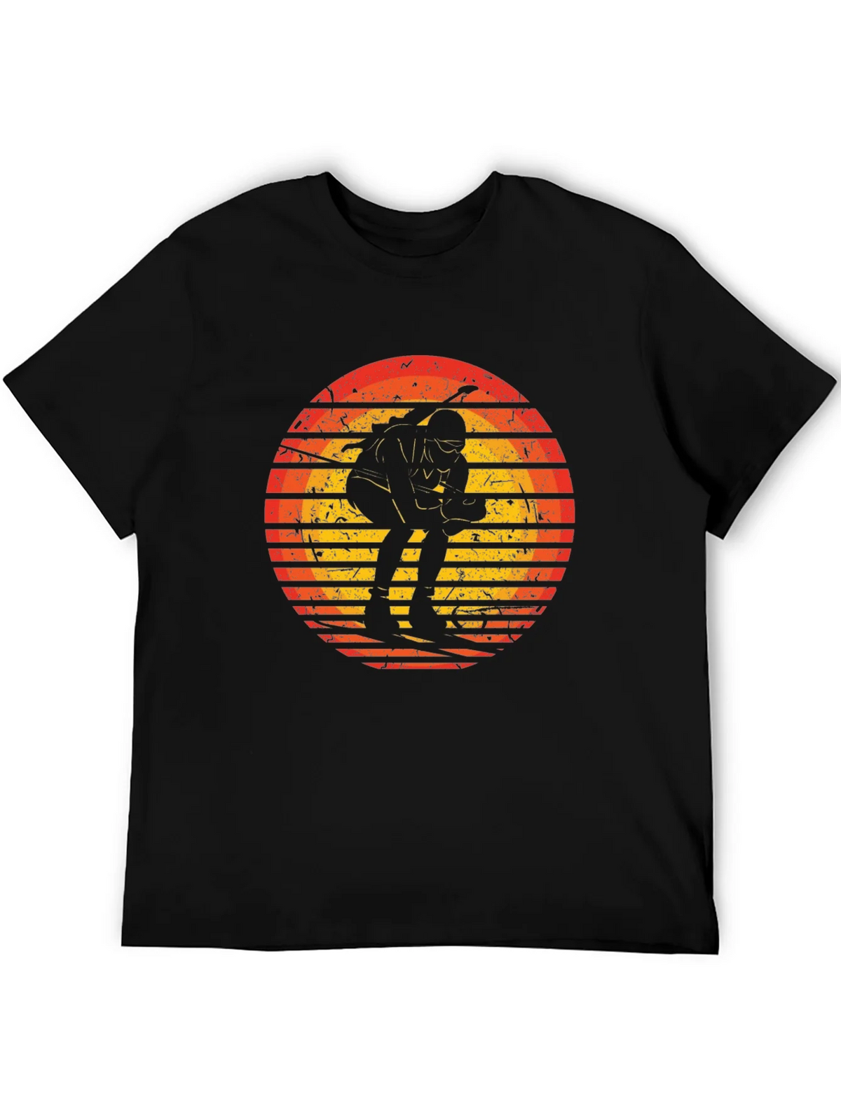 Retro Skiing Sunset Graphic Tee - Sporty & Stylish product image 8