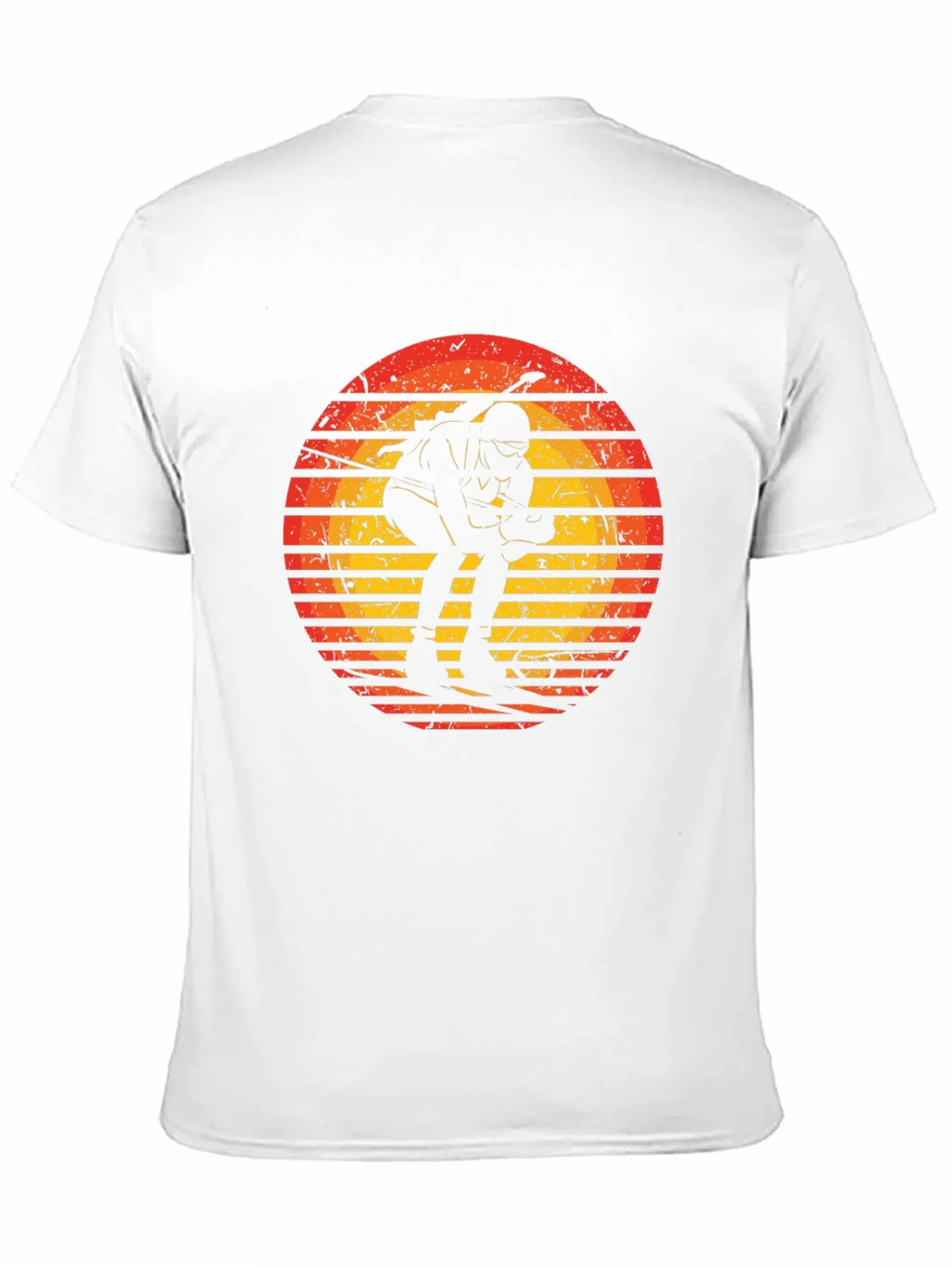 Retro Skiing Sunset Graphic Tee - Sporty & Stylish product image 2