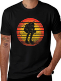 Retro Skiing Sunset Graphic Tee - Sporty & Stylish product image 1