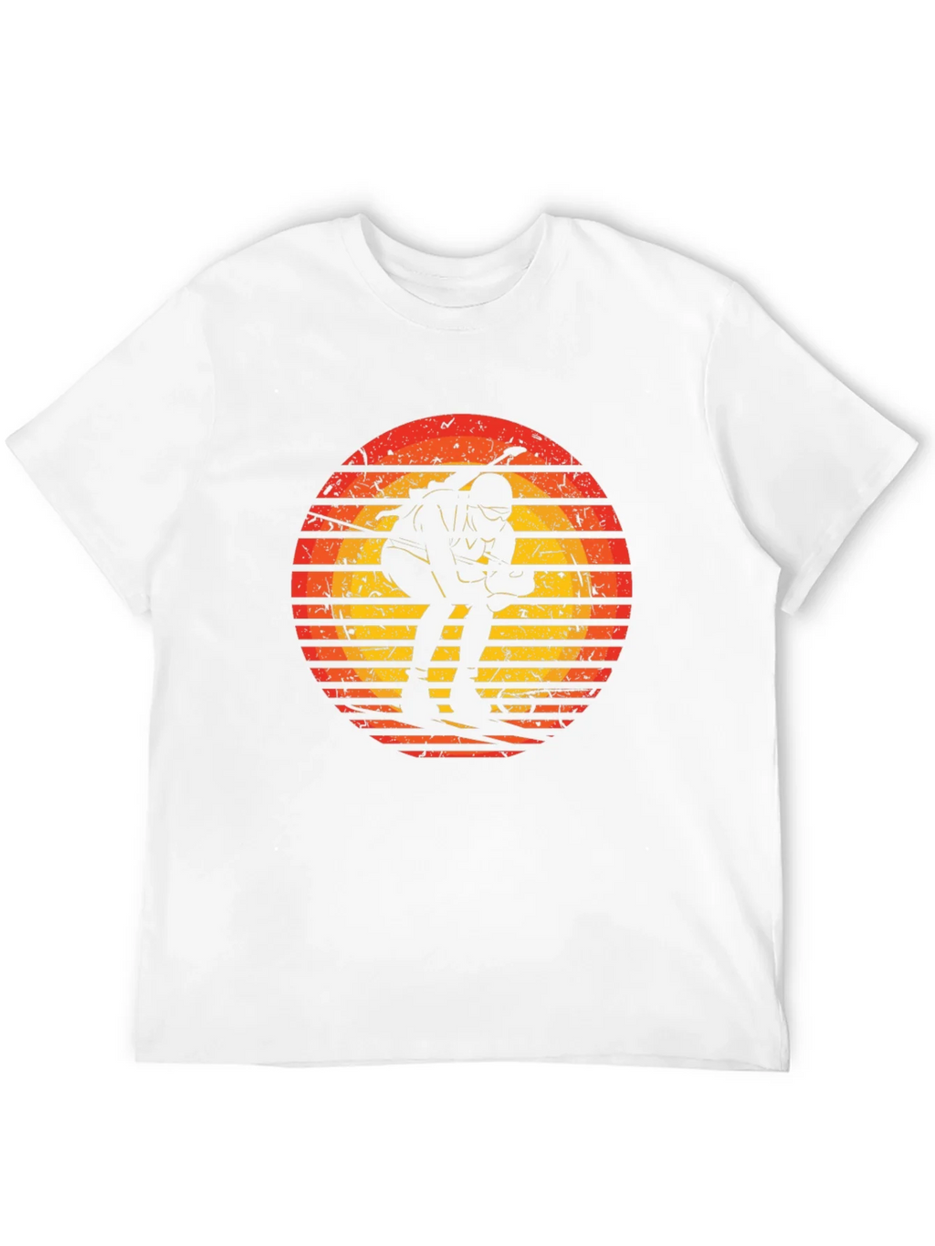 Retro Skiing Sunset Graphic Tee - Sporty & Stylish product image 3
