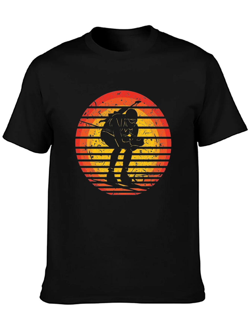 Retro Skiing Sunset Graphic Tee - Sporty & Stylish product image 6