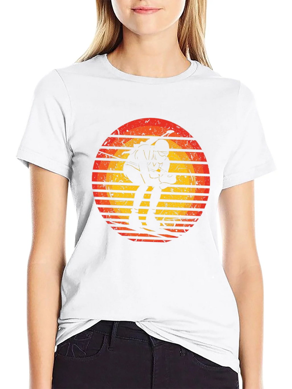 Retro Skiing Sunset Graphic Tee - Sporty & Stylish product image 11