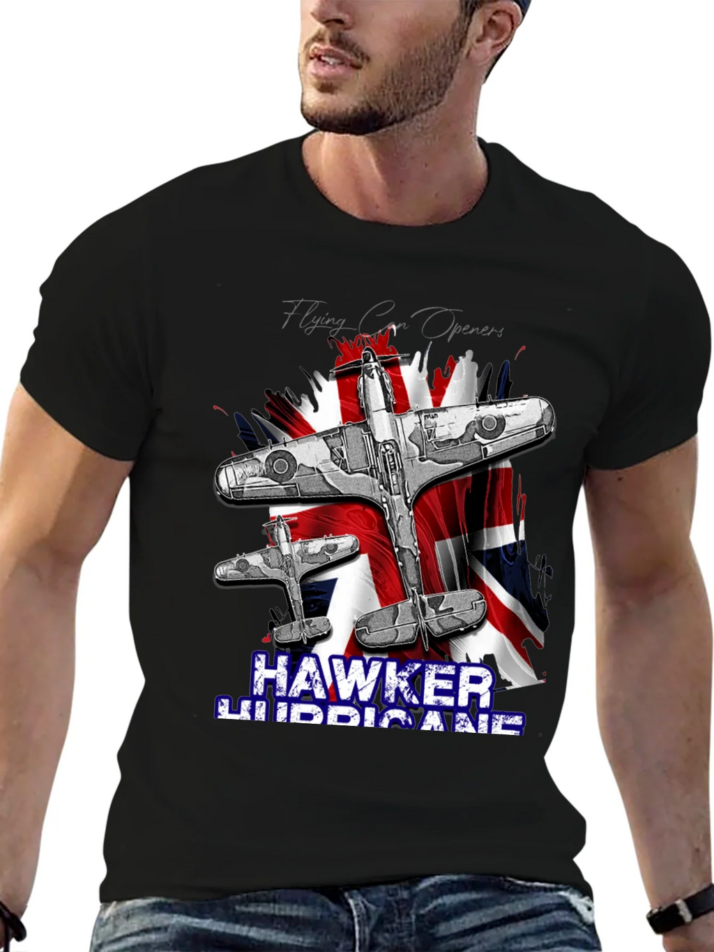 Hawker Hurricane T-Shirt - Vintage Airplane Design product image 9