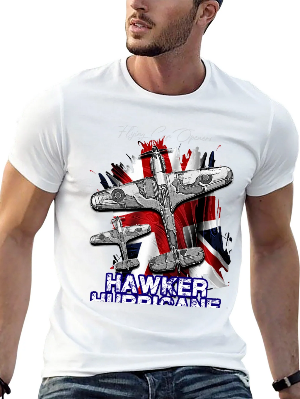 Hawker Hurricane T-Shirt - Vintage Airplane Design product image 4