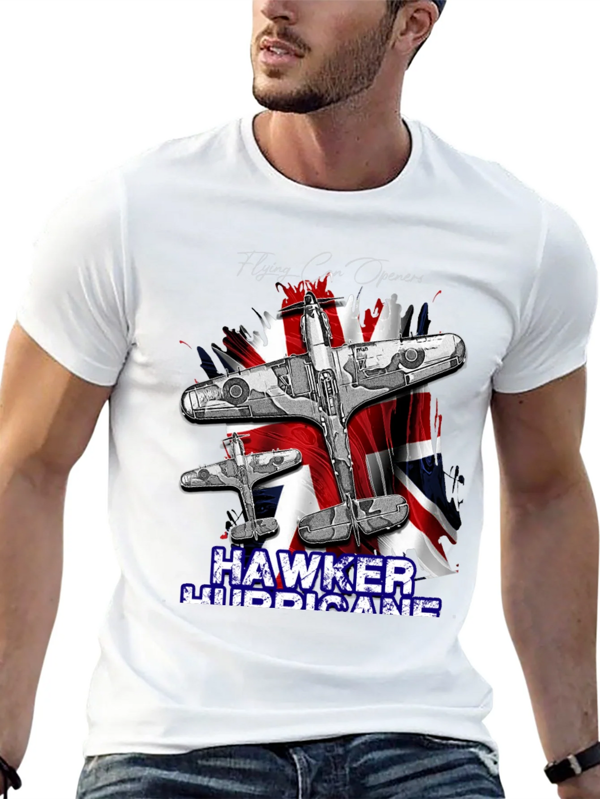 Hawker Hurricane T-Shirt - Vintage Airplane Design product image 4