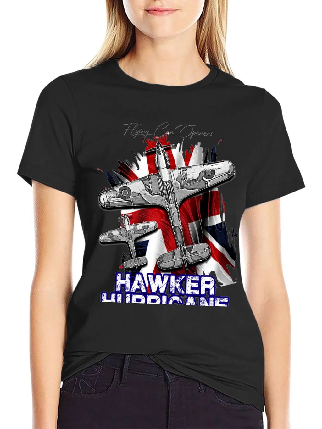 Hawker Hurricane T-Shirt - Vintage Airplane Design product image 5