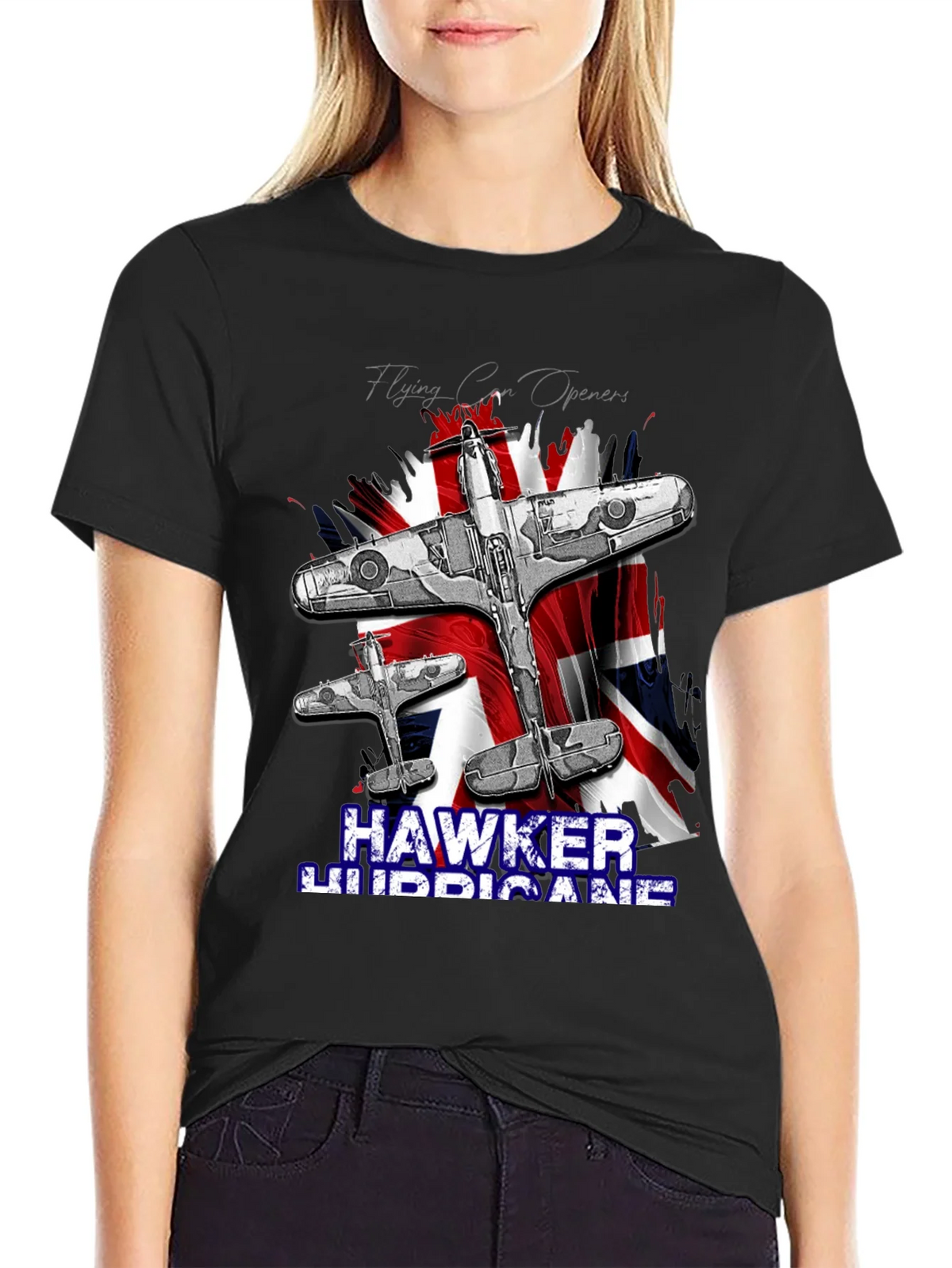 Hawker Hurricane T-Shirt - Vintage Airplane Design product image 5