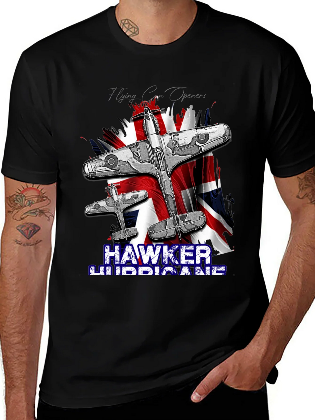 Hawker Hurricane T-Shirt - Vintage Airplane Design product image 1